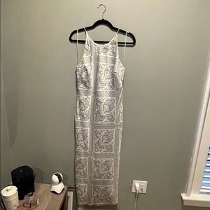 En Saison Bandana Print Midi Dress - Size Small